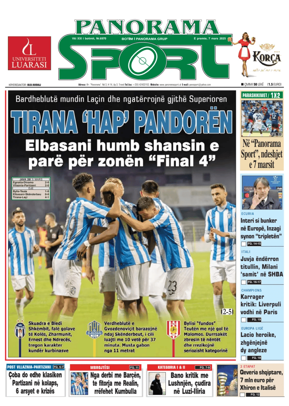 Prima-pagina-Panorama Sport-oggi-edizione-di-oggi-20250307